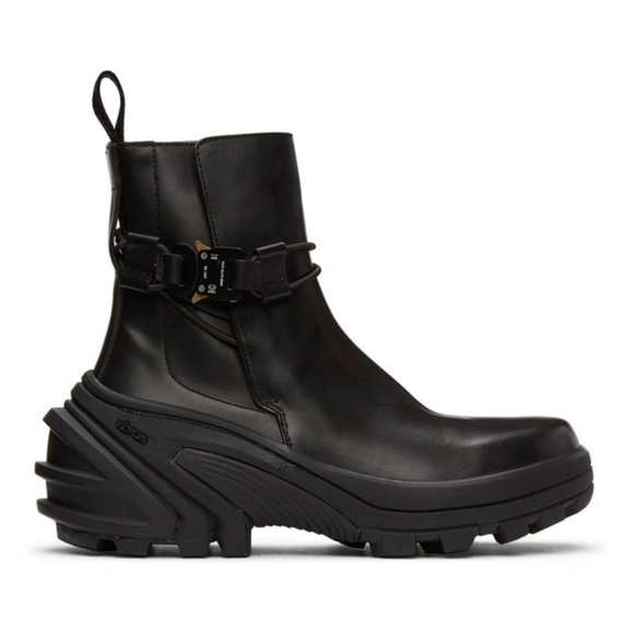 1017 ALYX 9SM Other - 1017 ALYX 9SM Black Buckle Fixed SKX Sole Chelsea Boots size 45 BNWOB